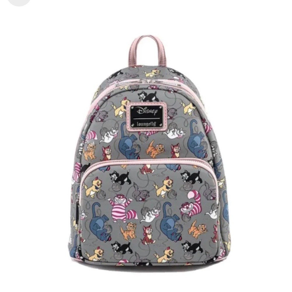 Loungefly Disney Cats Figaro Marie Cheshire Mini Backpack
